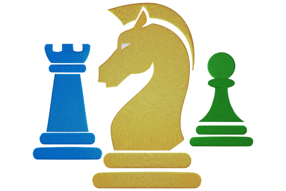 Chess Pieces: A Smart Embroidery Design for Small Business Branding