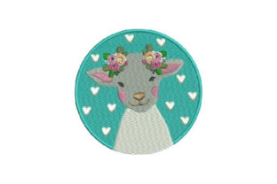 Cute Sheep: A Charming Embroidery Design for Personalized Gifts