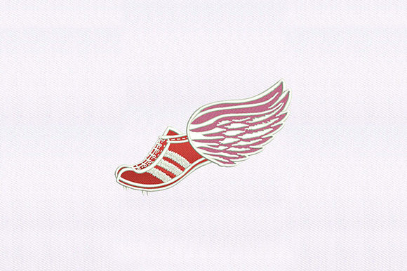 Flying Red Shoe