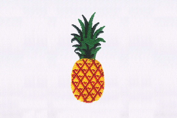 Fruity Pineapple Embroidery Design