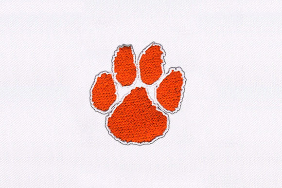 Orange Paw: A Bright, Brand-Ready Embroidery Design