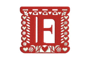 Papel Picado Alphabet F