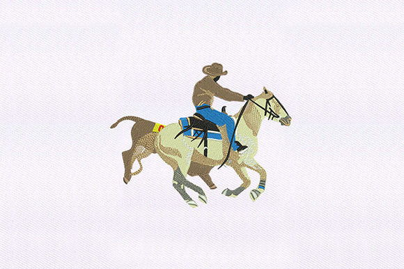 Racing Cowboy: A Charming Embroidery Design for Meaningful Gifts