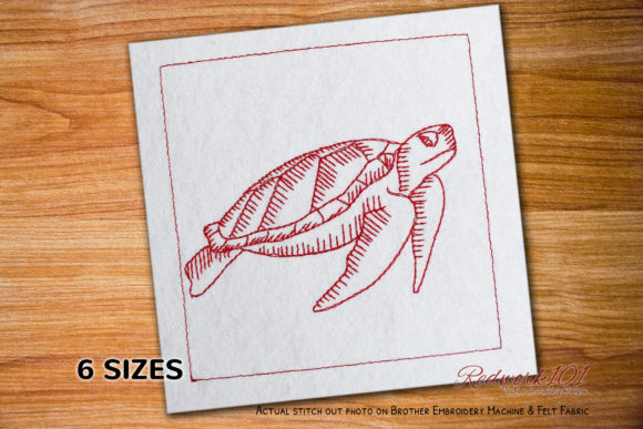 Sea Turtle Swimming Lineart Design