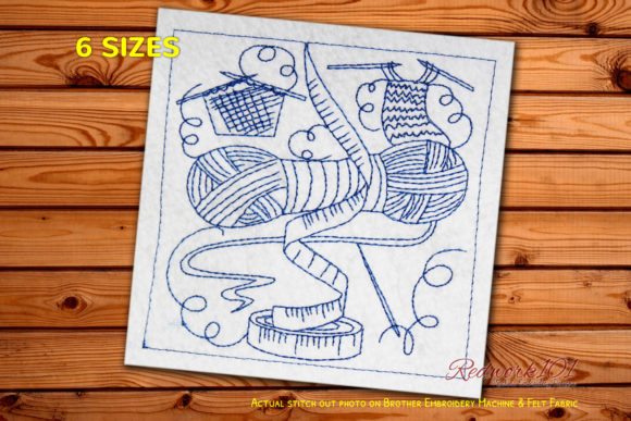 Sewing and Knitting Materials Redwork