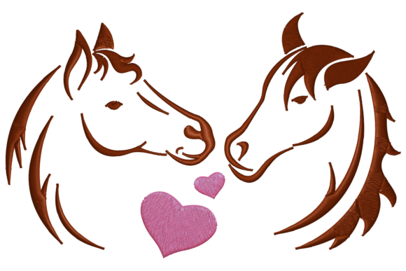 Two Horses in Love