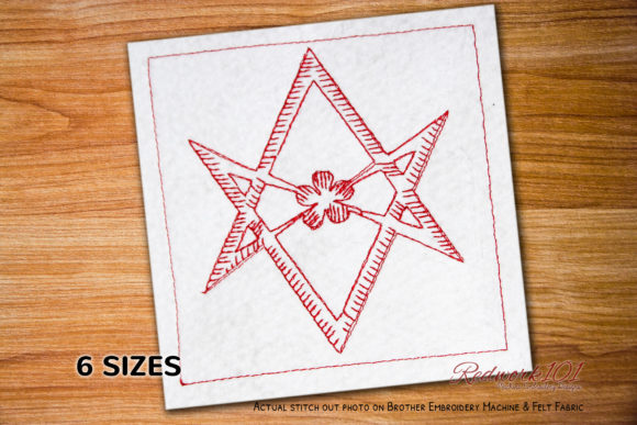 Unicursal Hexagram Bluework
